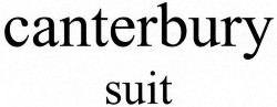 canterbury suit
